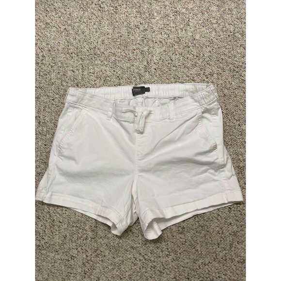 1X Torrid High-Rise Jogger Elastic Band With Tie  Shorts White - Picture 1 of 5